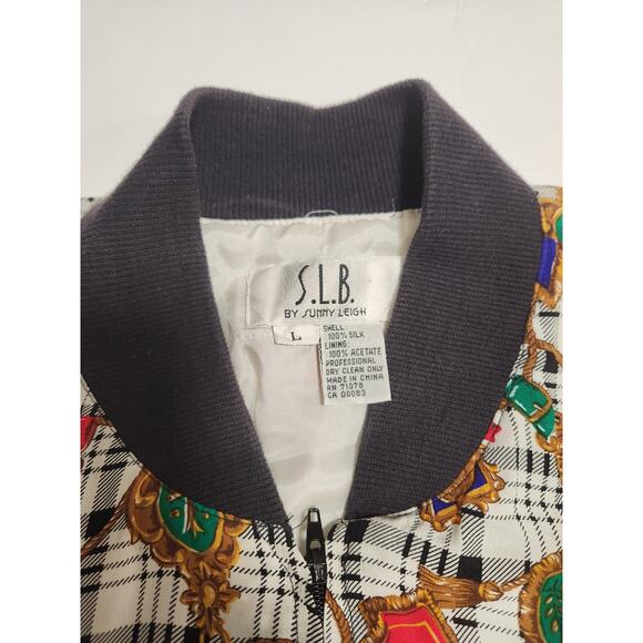 Vintage S.L.B. Sunny Leigh Zip Front Coat - Women's L - Picture 4 of 6